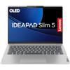 Lenovo IdeaPad Slim 5, Notebook in alluminio con schermo 14'' OLED e processore Intel Core Ultra 7 155H, (Grafica Intel Arc Integrata, RAM 16 GB, 1 TB SSD, Windows 11) Cloud Grey, Esclusiva Amazon