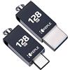 Keple Scheda di Memoria 128Go USB C 3.0 Alta Velocità Doppia Flash Penna OTG Compatibile con Huawei Nexus 6P, Honor 10 9 8 8 Pro, P10 P10 Plus P20 P20 Lite P20 Pro P30 P30 Pro P30 Lite, P9 P9 Plus 128 Go