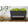 Keter - Fioriera Splendor Grafite 114x49,3x75,7 Centimetri
