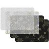 Venilia tovagliette Fiocchi di neve Mix, per sala da pranzo, sottobicchieri, Natale, decorazione da tavolo, lavabile, per alimenti, 45 x 30 cm, 4 pezzi
