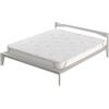 Italian Bed Linen Topper MEMORY con fodera, Silver, Matrimoniale 160x190cm