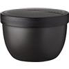Mepal - Contenitore per Snack Ellipse - Contenitore per Conservare e Trasportare Alimenti e Snack - Adatto a Congelatore, Microonde e Lavastoviglie - 350 ml - Nordic Black