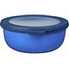 Mepal - Multi Bowl Cirqula Round - Contenitori Plastica con Coperchio - Adatto come contenitore ermetico per Frigo, microonde, Congelatore e piatti da portata - Ciotole Cucina - 750 ml - Vivid blue