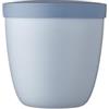 Mepal - Contenitore per Snack Ellipse - Contenitore per Conservare e Trasportare Alimenti e Snack - Adatto a Congelatore, Microonde e Lavastoviglie - 500 ml - Nordic Blue