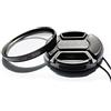 FANZR Filtro protettivo UV multistrato da 55 mm e copriobiettivo da 55 mm per Nikon D5600 D3500 D3400 kit AF-P 18-55 mm, per Sony A7RIV A7RIII A7M2 kit FE 28-70 mm (1+1 confezione)
