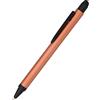 Online penna a sfera, penna a sfera retrattile in alluminio, punta stilo, ricarica sostituibile, esperienza di scrittura premium con colore di scrittura blu, design resistente, colore rosa