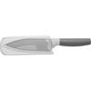 BergHOFF Leo - Coltello da cuoco antiaderente in ceramica, con spogliarello, 14 cm, in acciaio inox, grigio, 6 x 26,5 x 2 cm