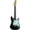 Eko S-300 Black Chitarra Elettrica Stratocaster controllo 1x Volume 2x Tono Nero