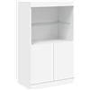 vidaXL Credenza con Luci LED Bianca 60,5x37x100 cm