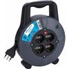 ELECTRALINE - PROLUNGA 5 METRI CON AVVOLGICAVO CON DISGIUNTORE 16A 4 POSTI