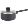 Salter BW12878EU7 - Pentola in ceramica da 18 cm, alloggiamento in alluminio riciclato, rivestimento antiaderente sano senza PFOA e PFAS, adatta a induzione, facile da pulire, impugnatura morbida,