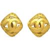 CHANEL Pre-Owned - Orecchini a clip 1996 CC - Donna - placcatura in oro - Taglia unica