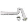 DEKAROX Sifone flessibile tubo di scarico 1 1/2 x 40/50 mm Ø 39-85 cm estensibile con riduttore da 1 1/4 per lavabo, scarico lavello da cucina
