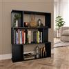 SKM Libreria/Divisorio Nero 80x24x96 cm in Truciolato