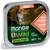 Monge Gatto Bwild Grain Free Salmone con ortaggi (fagiolini e carote) 100 g - 100 gr - 1 pz