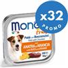 Monge Cane Fruit Paté e Bocconcini con Anatra e Arancia 100 g PROMO 32 pezzi!