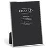 Edzard Cornice per Foto Genova, placcata in Argento pregiato, antiossidante, per Foto 20 x 30 cm, Inclusi 2 appendini