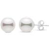 PERORNO Orecchini da donna in argento Sterling 925 con perle da 8,5 a 9 mm, perle da coltivate Akoya dal Giappone, 8.5-9 mm, Argento sterling, Perla