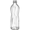 BORMIOLI Bottiglia Aqua LT.1 C/Tappo, 1 Liter, Acciaio Inossidabile, Trasparente