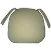 LI.G. ZA411 Cuscino Sedia Cucina Sagomato in Cotone Panama Vari Colori Tinta Unita (Beige)
