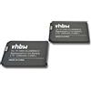 vhbw 2x batteria compatibile con Cisco Unified Wifi IP Phone 7925G, 7921G, 7925G-A-K9, 7925G-EX telefono fisso cordless (1500mAh, 3,7V, Li-Ion)