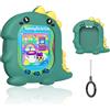 MOWYEOK Custodia in silicone per Tamagotchi Uni(2023), MOWYEOK Custodia protettiva antiurto con motivo cartoni animati per Tamagotchi Uni accessori per console da gioco, con fibbie rotonde (dinosauro)
