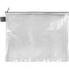 VELOFLEX - Busta portadocumenti DIN A4 con cerniera, trasparente | Formato 320 x 250 mm, in materiale EVA rinforzato con tessuto, senza PVC, idrorepellente con bordo per archiviazione
