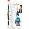 Maped - Set di cancelleria 4 pezzi - 1 righello trasparente 15 cm + 1 temperino 1 foro + 1 gomma + 1 matita carta HB - Licenza ufficiale Harry Potter