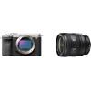Sony Alpha 7CII di Sony | Fotocamera mirrorless full-frame (compatta, 33 MP, autofocus in tempo reale, 10 fps, video in 4K, display touch orientabile) + Lente SEL2450G (Argento)