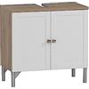 Schildmeyer Mobile sottolavabo Jesper, in legno di quercia artisan/bianco opaco, 60,2 x 32 x 58,5 cm