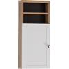 Schildmeyer Jesper - Credenza, in legno derivato, finitura rovere artigianale - bianco opaco, 30,3 x 25,4 x 70 cm