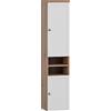 Schildmeyer Jesper - Armadio, in legno derivato, finitura rovere artigianale/bianco opaco, 30,3 x 25,4 x 138,3 cm