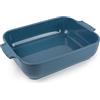 PEUGEOT - Teglia rettangolare in ceramica - 32 cm x 21,7 cm x 7,2 cm - Capacità: 2,7 L - 4-5 porzioni - Garanzia 10 anni - Made in France - Colore azzurro