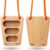 REXLIA Hangboard Trave Arrampicata per Allenamento Arrampicata | Tavola di Allenamento Portatile in Legno con Prese Multiple, Ideale per Forza, Resistenza e Grip per Climbers