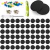 KANOSON Kit Riparazione Cielo Auto, 65 Rivetti per Riparazione Tetto Auto + 65 Puntine Colorate+1 Cacciaviti+ 1 Metro a Nastro 1,5 m, Ripara Cielo Auto Set Riparazione Cielo Auto (Nero)