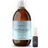 Dioxnatur® Argento Colloidale 20 ppm 500 ml, 100% naturale, flacone in vetro ambrato a concentrazione eccellente, incluso spray