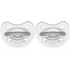Chicco PhysioForma Gommotto Luxe, Ciuccio in Silicone 16-36 Mesi/Unisex, Gommotto Morbido e Delicato, 2 Pezzi, Nuova Versione, Neutro