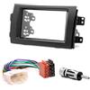 CARAV 09 - 002 - 12 - 6 mascherina per autoradio Doppio DIN auto Radio Incasso Set per Fiat Sedici 2006 - 2009/Suzuki SX4 2007 - 2013