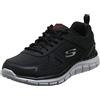 Skechers Track Scloric, Sneaker, Uomo, Nero Total Black, 43 EU