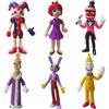Crunier The Amazing Digital Circus Theme Characters - Set di 6 personaggi da circo, in PVC, per bambini, ragazzi