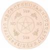 GORGECRAFT Tavola del Pendolo con Motivo A Stella Divinazione in Legno Tavola per Messaggi Metafisica Tavole per Intaglio del Legno Divinazione Stregoneria Altare Sottobicchiere Ecologico, 149mm
