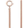 REGENT Orologio da tasca, catena per orologio da tasca con moschettone e anello a molla in diverse varianti, Ps-03 - Oro rosa 6 mm