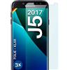 moex Pellicola protettiva trasparente compatibile con Samsung Galaxy J5 (2017), pellicola schermo cristallina, protezione schermo HD, pellicola sottile antigraffio, 3 pezzi, Ultra-Chiaro