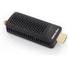 Metronic 441646 - Decoder sintonizzatore ricevitore DVB-T DVB-T, compatibile DVB-T2 dongle Stick Compacto, HEVC, EPG, 1080i, HDMI, porta USB 2.0, tasto SOS