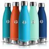 Grsta Borraccia Termica, Borraccia 500ML, Borraccia Acciaio Inox Senza BPA, Bottiglia Termica Senza Perdite, per Scuola, Sport, Campeggio, Yoga