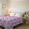 Italian Bed Linen Trapuntino Estivo Linea BASIC Made in Italy Copriletto Stampato in Morbida Microfibra - Trapunta Primavera Estate Mezza Stagione - Soffioni, Matrimoniale 250x240cm