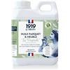 1919 by MAULER - Olio Parquet & Mobile Biosourcée La Vegetale - Ultra opaco incolore - 1L - Protezione macchia, graffi, urti, inodore