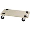 Dörner + Helmer 290695i - Carrello per il trasporto, stabile, portata 200 kg, ruote in plastica, per moquette e piastrelle