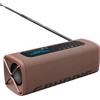 GRUNDIG GBT Band Coffee Altoparlante Bluetooth con radio DAB+ e FM, raggio di copertura di 30 metri e oltre 8 ore di autonomia