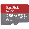 SanDisk Ultra 256 GB microSDXC UHS-I scheda per Chromebook con adattatore SD e velocità di trasferimento fino a 150 MB/s